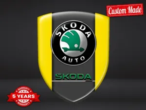 Skoda Adesivi a Cupola Alta Qualità Professionali Regolabili
